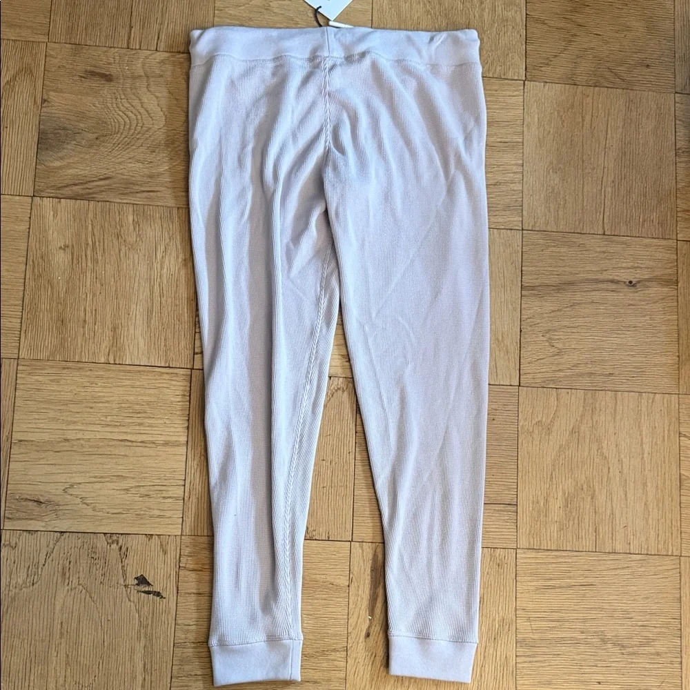 Women's Light Lavender Track Joggers - Casual Drawstring Pants - Picture 5 of 6
